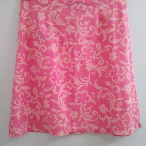 Hawaiian Floral Print, Pink A-line Like NEW Skirt by Chickabiddy - Size 6